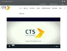 Tablet Screenshot of ctssystems.com